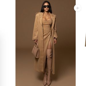 Jluxlabel belted trench coat never worn